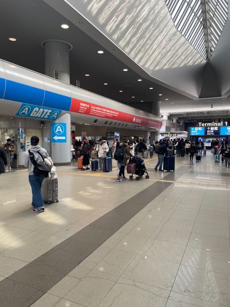 간사이공항 철도역 난카이선 개찰구 앞